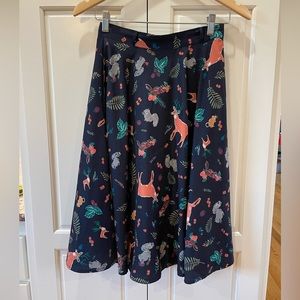 ModCloth vintage style animal print skirt Small